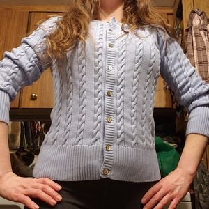Eddie Bauer light blue Cashmere sweaterMed.